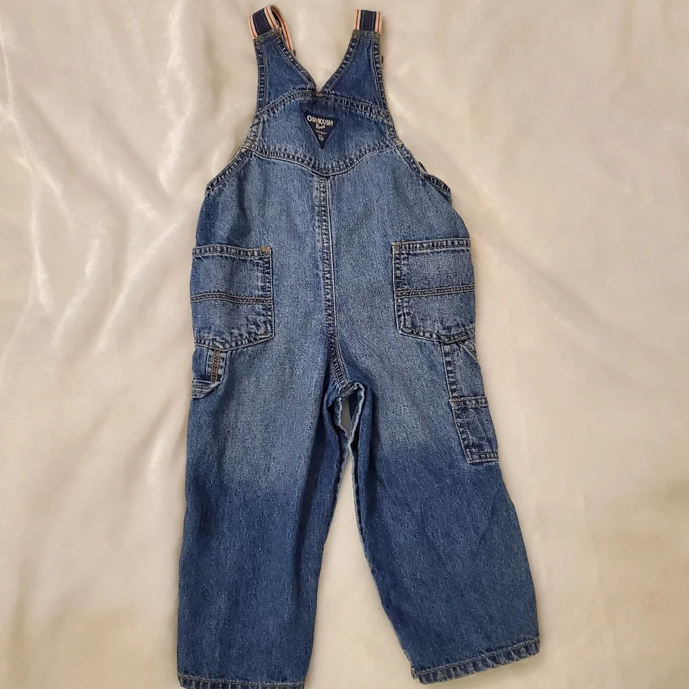 Oshkosh Overalls Medium Wash Toddler 18-24 months